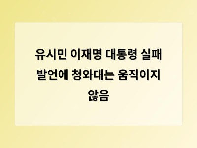 유시민 발언에 청와대 무반응 이유와 향후 전망