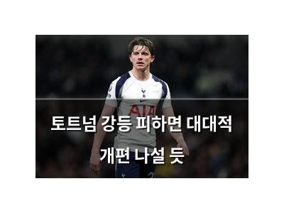 토트넘 강등 피하면 대대적 개편 나설 듯