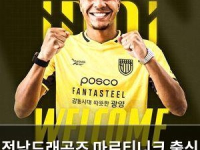 전남드래곤즈 마르티니크 출신 수비수 영입